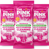 Stardrops The Pink Stuff Miracle Multi-Purpose Cleaning Wipes – 216 Count – Tough on Grease Grime and Dirt – All-Purpose Cleaner for Kitchen Bathroom and More